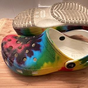 Rainbow Crocs 12C